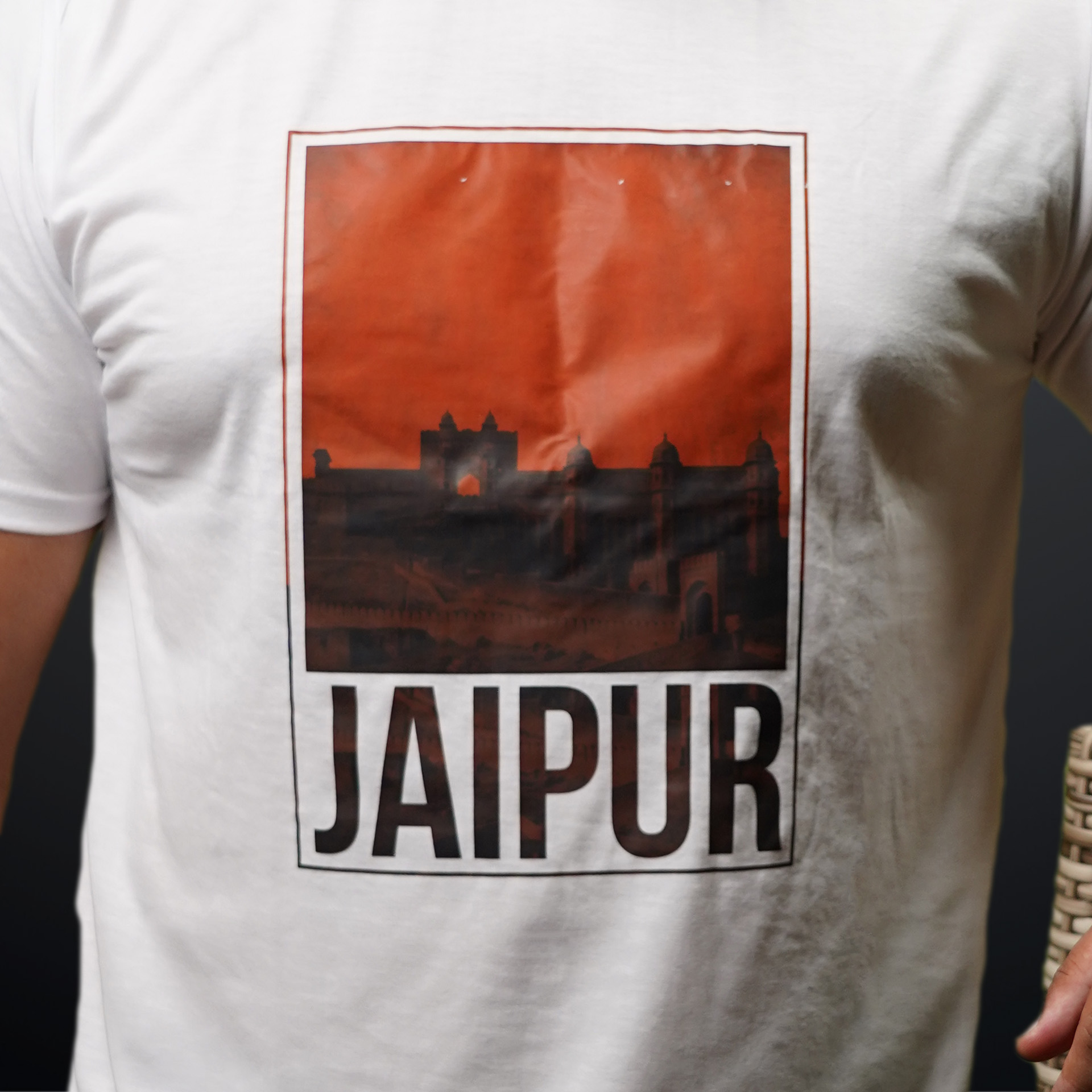 jaipur white tshirt