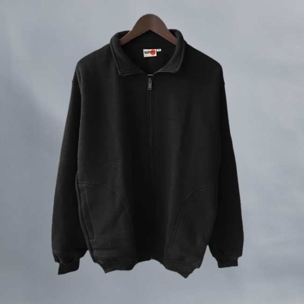 black-winter-jacket-plain-front