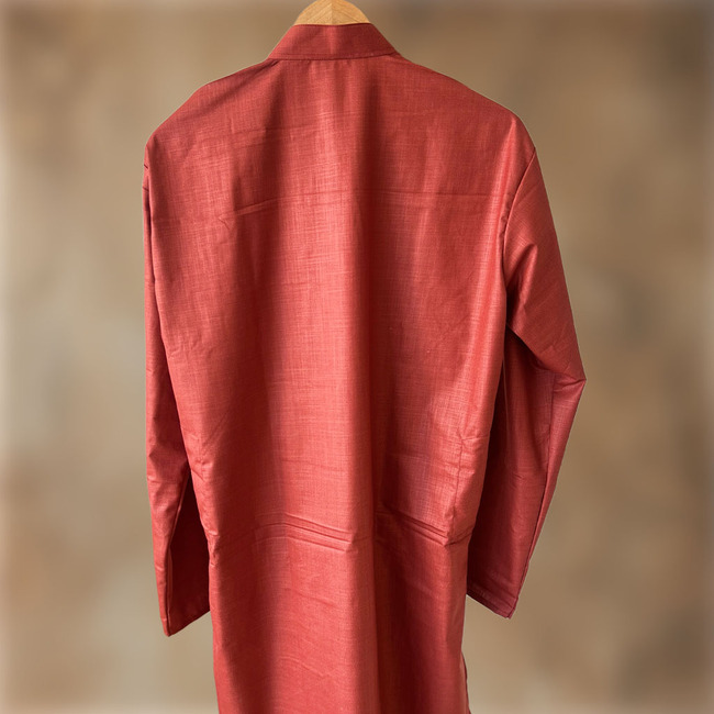 jaipuri-tilak-long- kurta-red-back