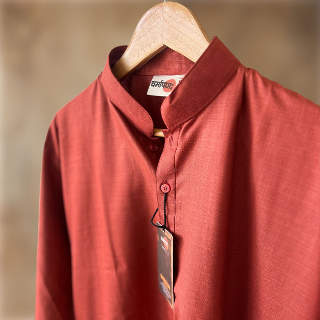 jaipuri-tilak-long- kurta-red-side